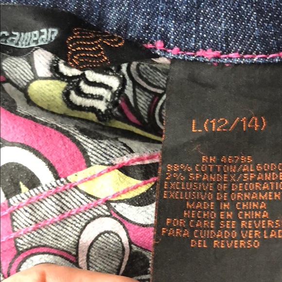 Rocawear Jean Jacket Women Size L(12-14) - Picture 7 of 8